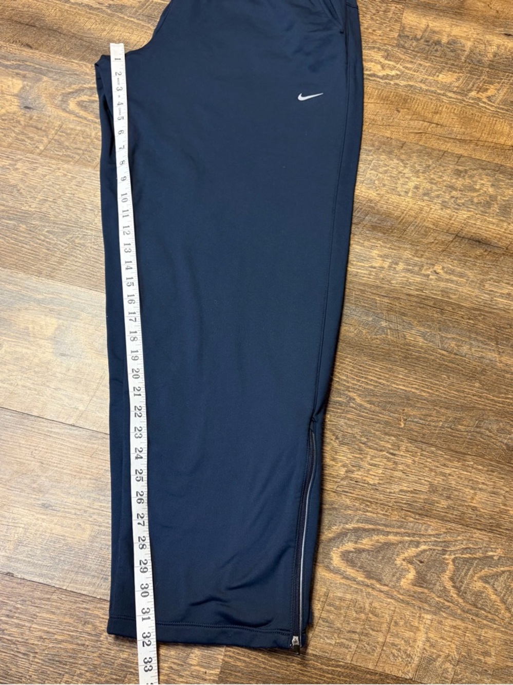 Nike Dri-FIT Running Joggers SweatPants Womens XXL 2XL Blue Zip Ankle 339669-475 - Picture 10 of 12